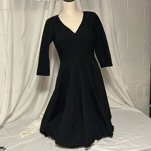 eShakti dress, cotton dress, little black dress, black dress, party dress, sz M